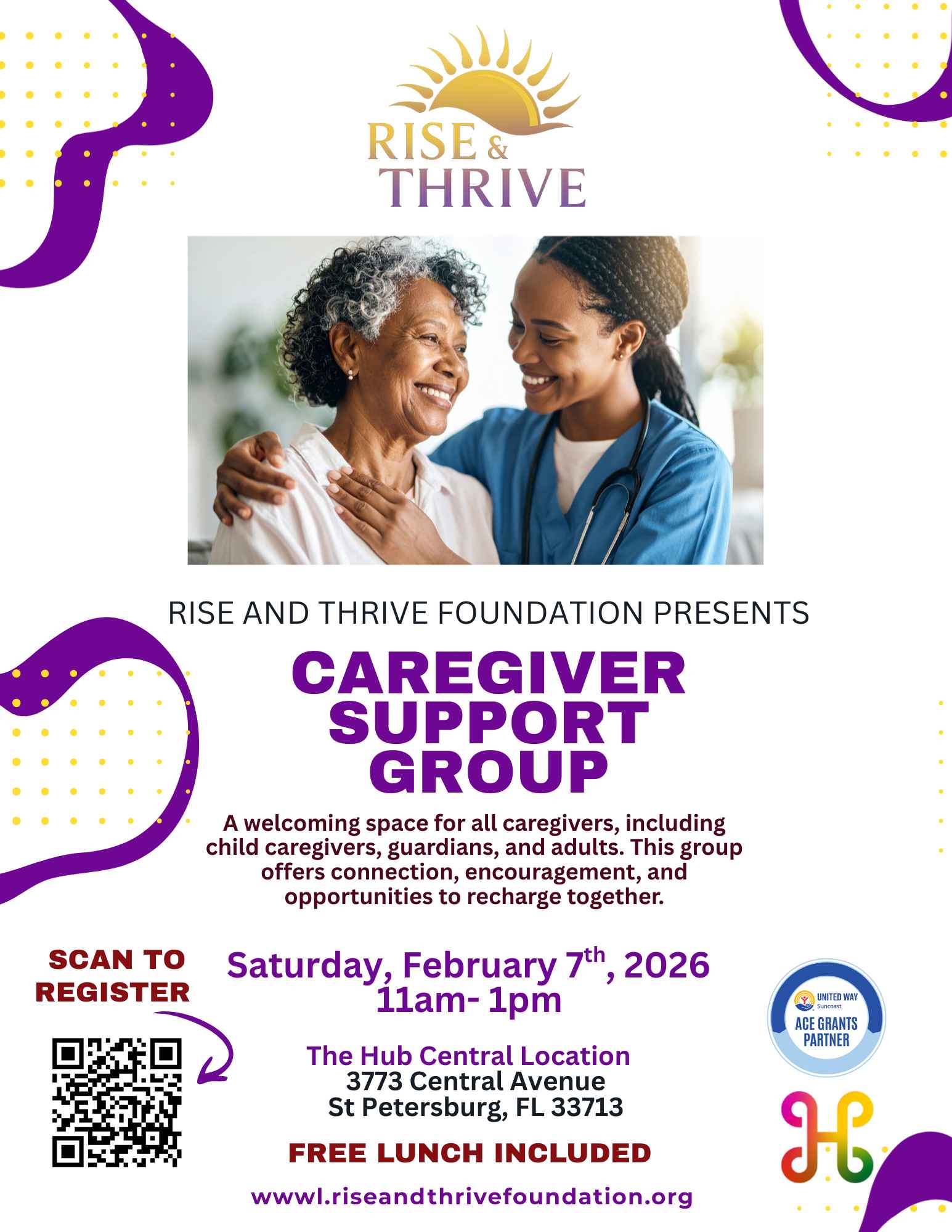 Elderly Caregiver Support Flyer